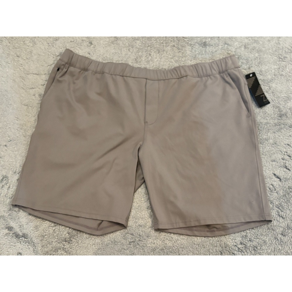 NWT Z By Zella Short Mens XL Gray Elastic Waist Drawstring Casual Athletic